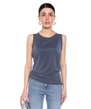 Sleeveless top with cutout detail