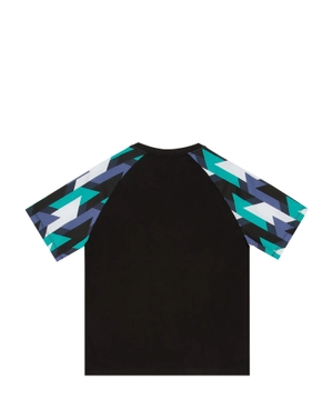Abstrakt printli qısaqol T-shirt