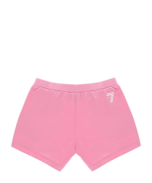 Logo printed elastic waist shorts