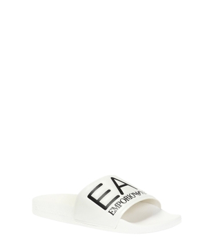 Rubber sandals with logo detail