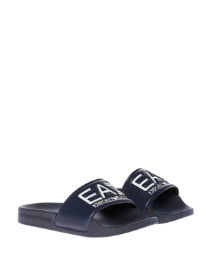 Rubber sandals with logo detail