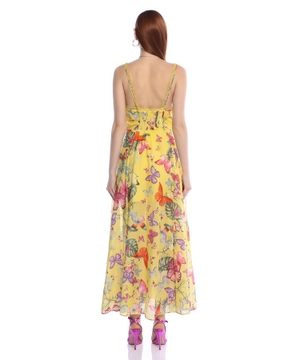 Butterfly print maxi dress