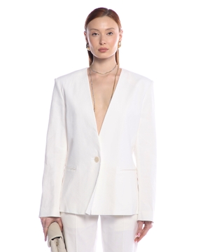 V-neck blazer