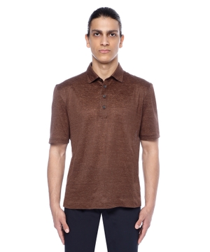 Short sleeve polo with classic collar