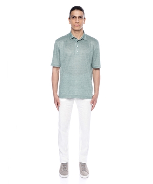 Short sleeve polo with classic collar