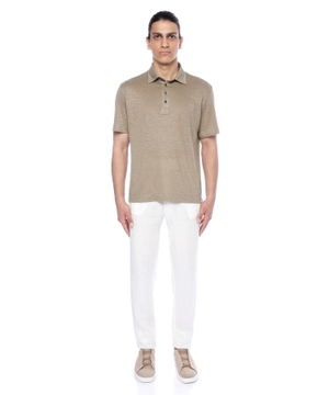 Short sleeve polo with classic collar