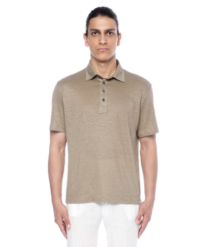 Short sleeve polo with classic collar