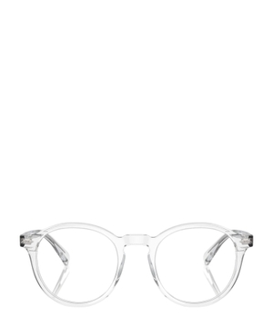 Round-frame aviator-motive sunglasses