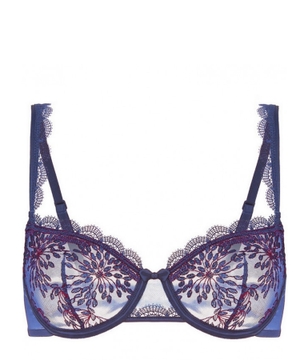 Embroidery embellished bra