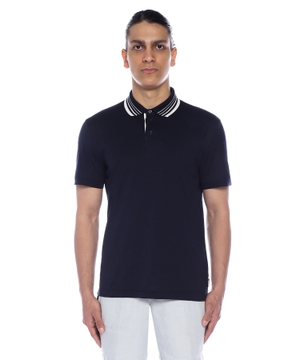 Short sleeve polo with classic collar