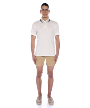 Short sleeve polo with classic collar