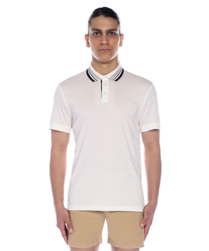 Short sleeve polo with classic collar