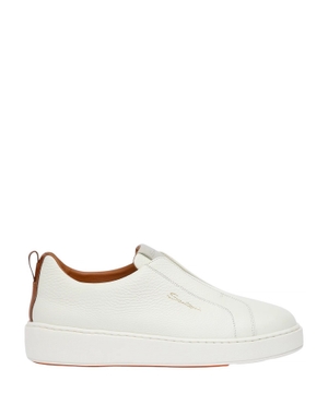 Logo leather sneakers