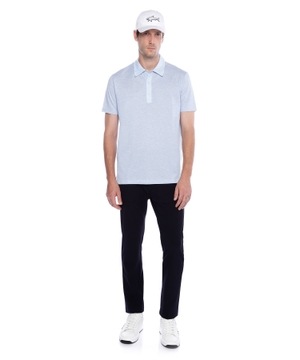 Short sleeve polo with classic collar