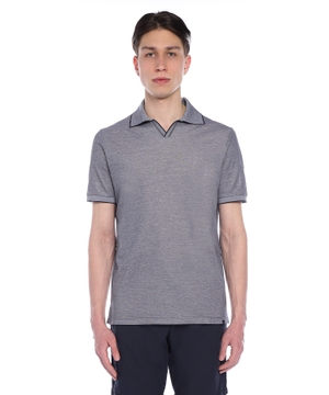 Short sleeve polo with classic collar