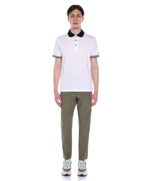 Short sleeve polo with classic collar