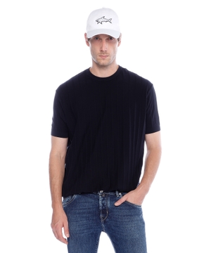 Short sleeve jumper with striped design