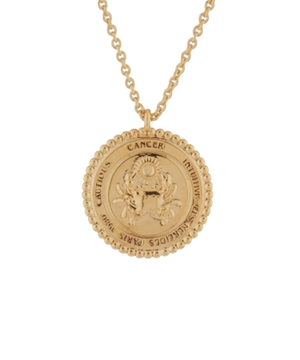 Reversible Cancer zodiac sign pendant necklace