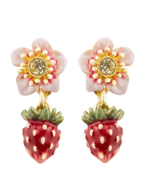 Strawberry-shaped earrings