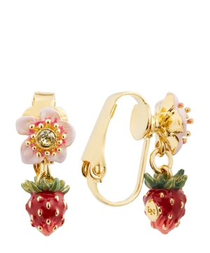 Strawberry-shaped earrings