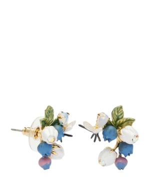 Earrings with flowers detail