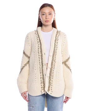 Knitted cotton cardigan