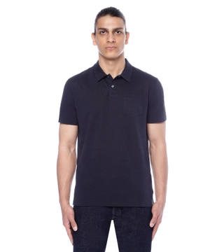 Short sleeve polo with classic collar