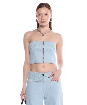 Sleeveless crop top