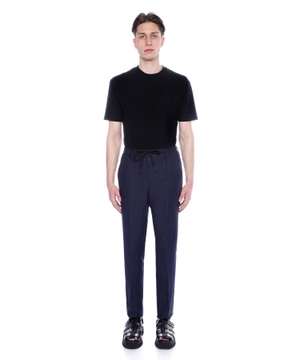 Straight-fit linen trousers