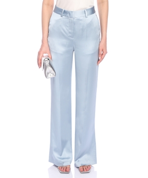 High-waist wide-leg trousers