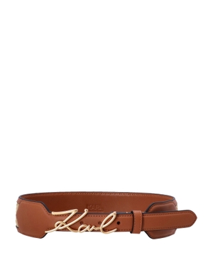 K/Signature raffia belt