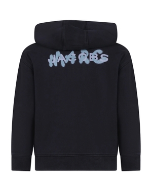 Logo printed cotton hoodie