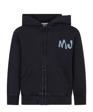 Logo printed cotton hoodie