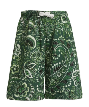 Paisley-print Bermuda shorts