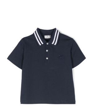 Short sleeve polo with logo embroidery