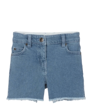 Straight-fit denim shorts