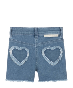 Straight-fit denim shorts