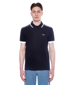 Short sleeve polo with classic collar