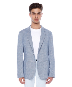 Long sleeve blazer with button fastening