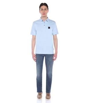 Short sleeve polo with classic collar