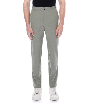 Straight-fit trousers with elastic waist