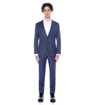 Straight-fit wool suit