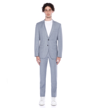 Straight-fit wool suit