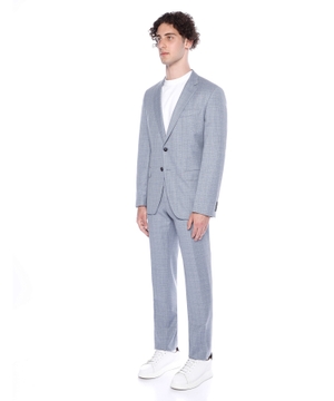 Straight-fit wool suit