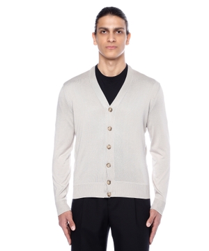 Long sleeve cardigan with button fastening