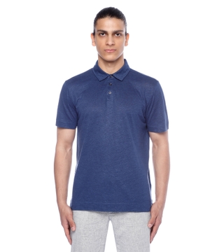 Short sleeve polo with classic collar