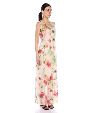 Floral printed maxi dress