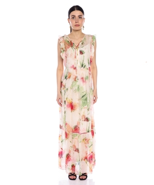 Floral printed maxi dress