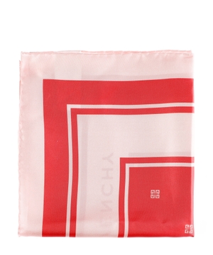 Logo printed silk scarf