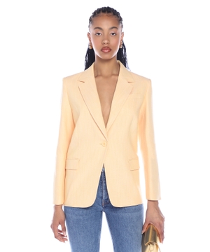 Blazer with button fastening